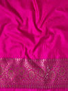 Banarasee Semi-Chiffon Saree With Antique Zari Work-Pink