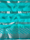 Banarasee Organza Saree With Gold Zari Jaal Design & Dual Color-Yellow & Green