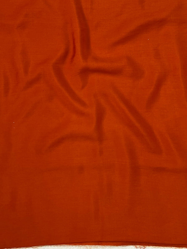Banarasee Cotton Silk Salwar Kameez Fabric With Dupatta Set & Resham Work-Orange