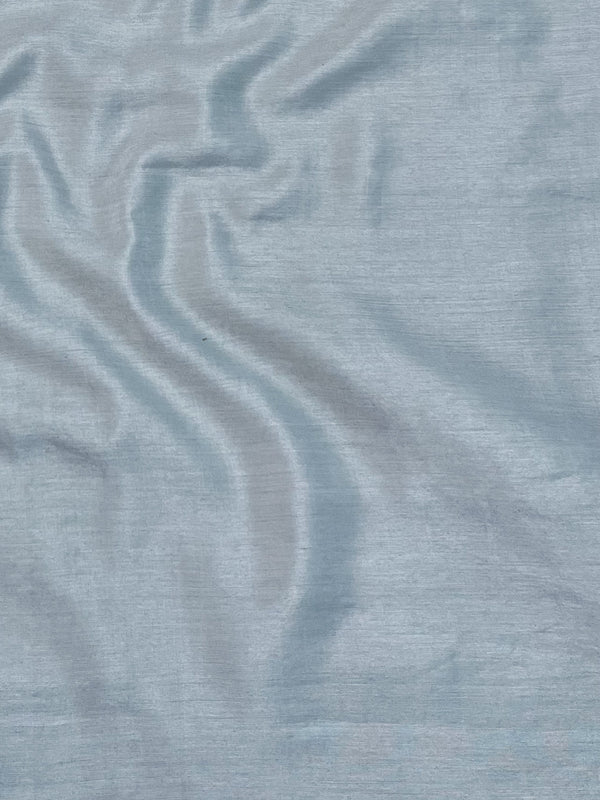 Banarasee Embroidered Chanderi Salwar Kameez With Kota Check Dupatta Set-Bluish Grey