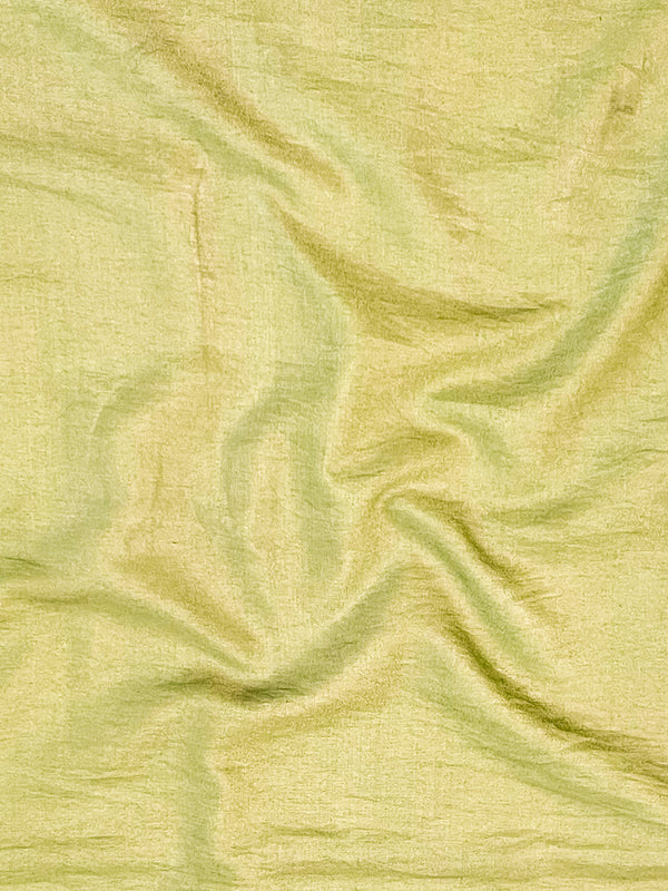 Banarasee Tissue Hand-Painted Salwar Kameez Fabric With Dupatta Set-Yellow