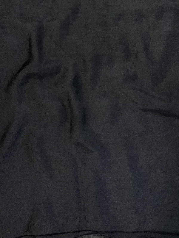 Banarasee Cotton Silk Salwar Kameez Fabric With Dupatta Set & Resham Work-Black