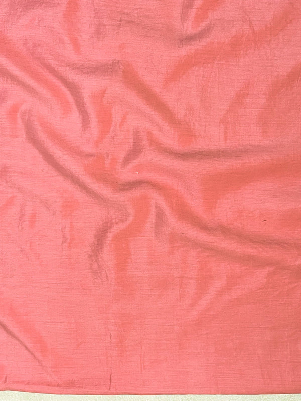 Banarasee Cotton Silk Zari Work Salwar Kameez Fabric With Dupatta Set-Peach