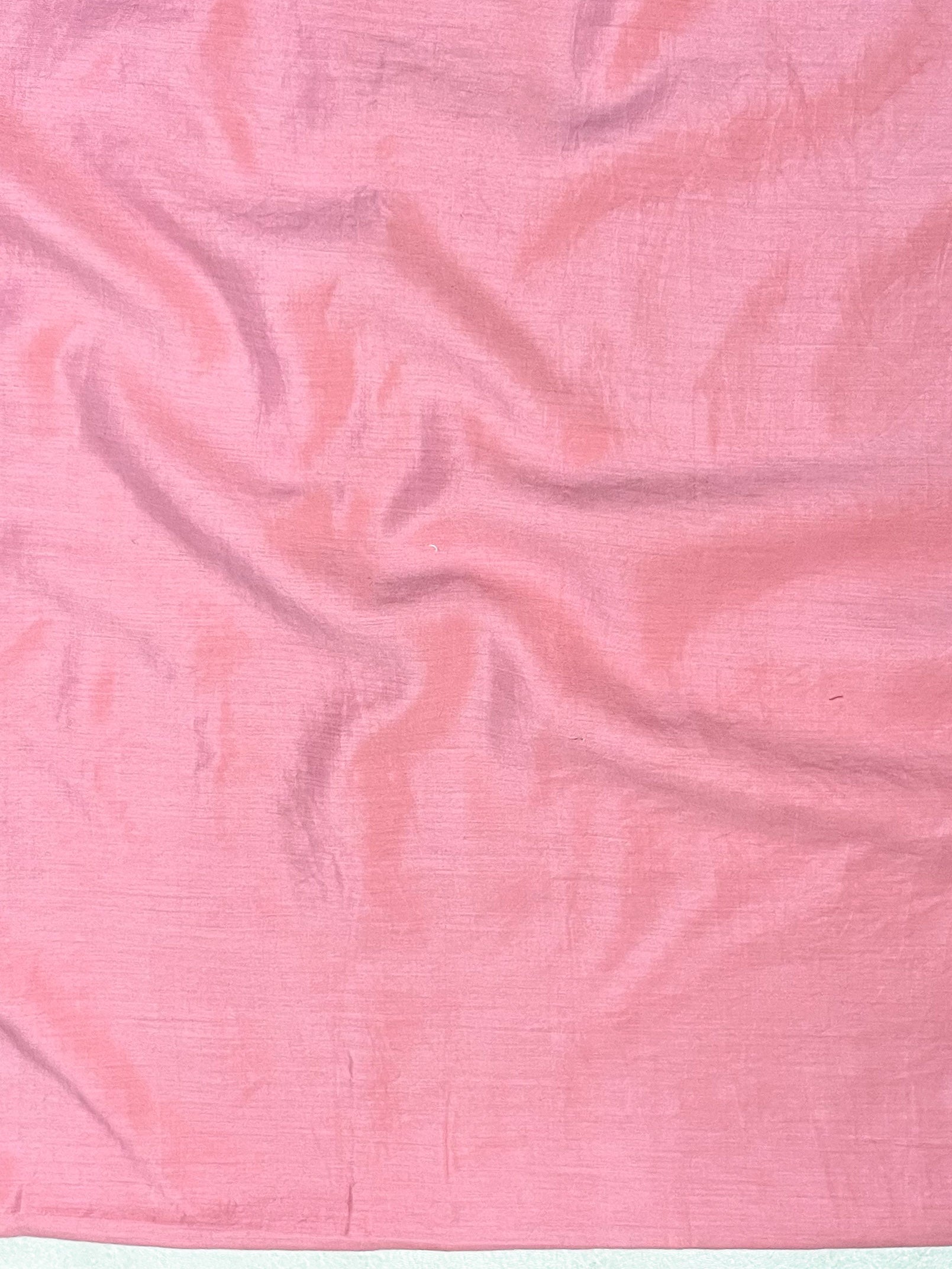 Banarasee Embroidered Linen Cotton Salwar Kameez Fabric With Dupatta Set-Light Pink