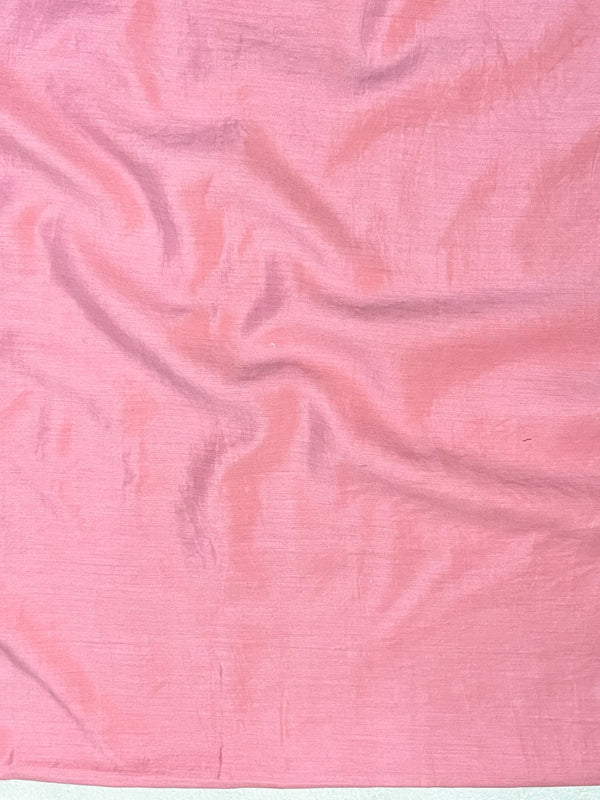 Banarasee Embroidered Linen Cotton Salwar Kameez Fabric With Dupatta Set-Light Pink