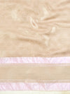 Banarasee Handwoven Semi Silk Saree With Zari Buti Design-Lavender