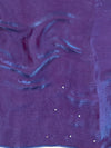 Banarasee Dual Shaded Chiffon Saree With Mirror Work-Violet
