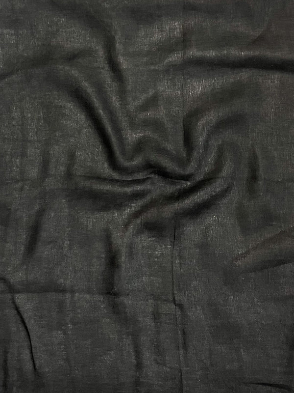 Banarasee Linen Tissue Metallic Shine Saree-Gold & Black