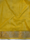 Banarasee Organza Saree With Zari Design Border & Lace-Multicolor