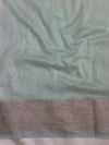 Banarasee Semi Georgette Saree With Resham Buta Design & Border-Mint Green