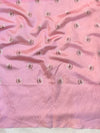 Banarasee Digital Printed Tissue Saree With Lace-Light Pink