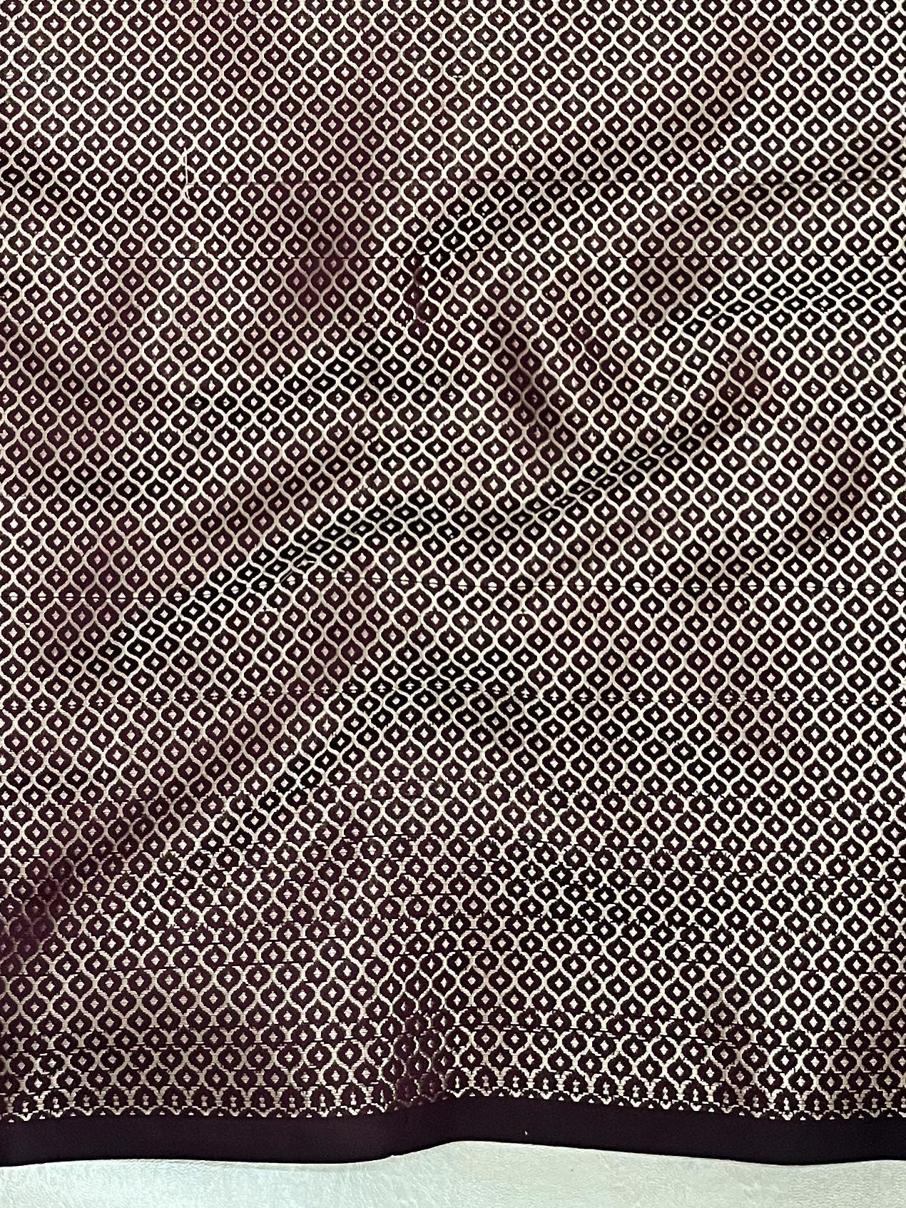 Banarasee Handwoven Semi Silk Saree With Zari Border-Wine