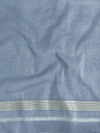 Banarasee Jamdani Cotton Saree With Zari Buti Design & Floral Border-Light Blue