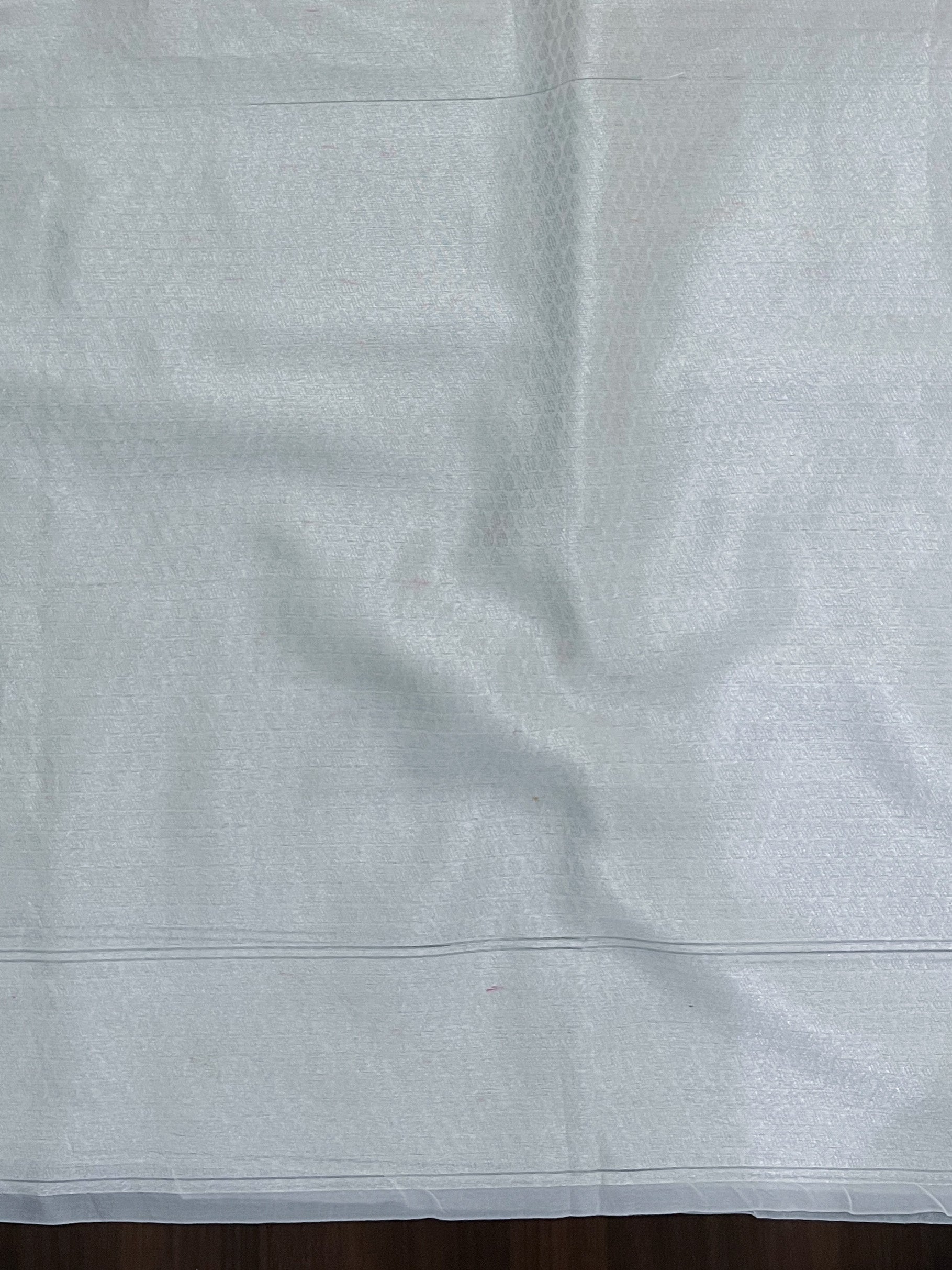 Banarasee Organza Mix Saree With Resham Jaal Design-White