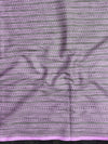 Banarasee Handloom Soft Cotton Saree With Resham Work & Contrast Border-Violet & Lilac