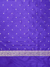 Banarasee Handloom Semi Silk Saree With Buta Design & Zari Border-Violet
