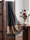 Banarasee Pure Organza Silk Saree With Zari Buti Design-Black
