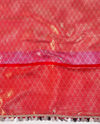 Banarasee Handwoven Tissue Saree With Zari Design & Lace-Multicolor