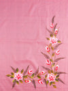 Banarasee Kota Doria Hand-Painted Salwar Kameez With Dupatta Set-Pink