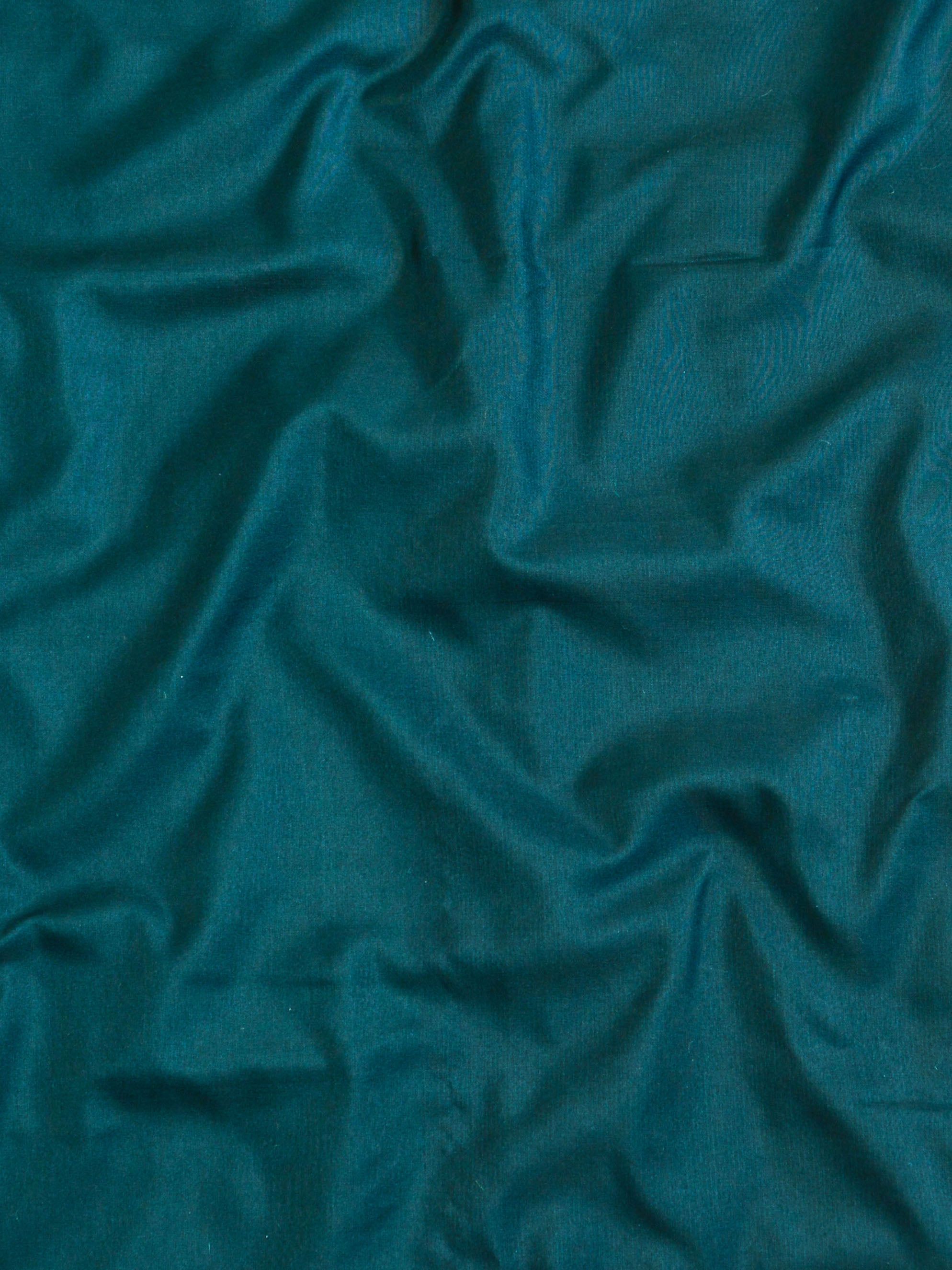 Banarasee Chanderi Cotton Salwar Kameez Fabric With Antique Zari & Contrast Dupatta-Olive Green & Green