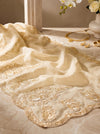 Banarasee Pure Organza Silk Saree With Floral Resham Embroidery-Cream