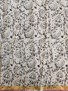 Handloom Maheshwari Silk Bagru Block Printed Saree-Green