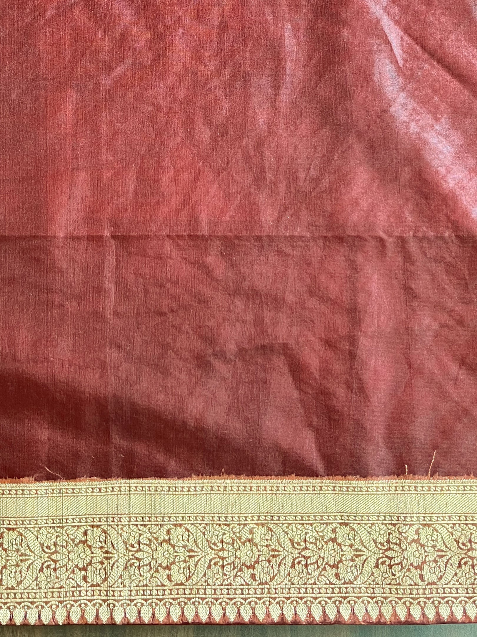 Banarasee Organza Mix Saree With Zari Buti Design & Border-Brown