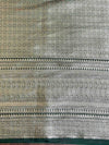 Banarasee Handwoven Soft Semi Silk Saree With Shibori Design-Green & White