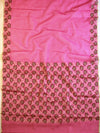 Banarasee Cotton Silk Mix Half & Half Saree-Pink