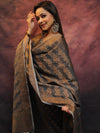 Banarasee Soft Cotton Ghichha Work Salwar Kameez Fabric With Dupatta-Grey