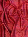 Bhagalpur Handloom Pure Tussar Silk Saree With Hand Block Painted Madhubani Design-Maroon