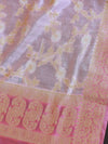 Banarasee Chanderi Cotton Shaded Salwar Kameez Fabric With Dupatta-Pink