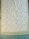 Banarasee Chanderi Cotton Shaded Salwar Kameez Fabric With Dupatta-Pastel Green