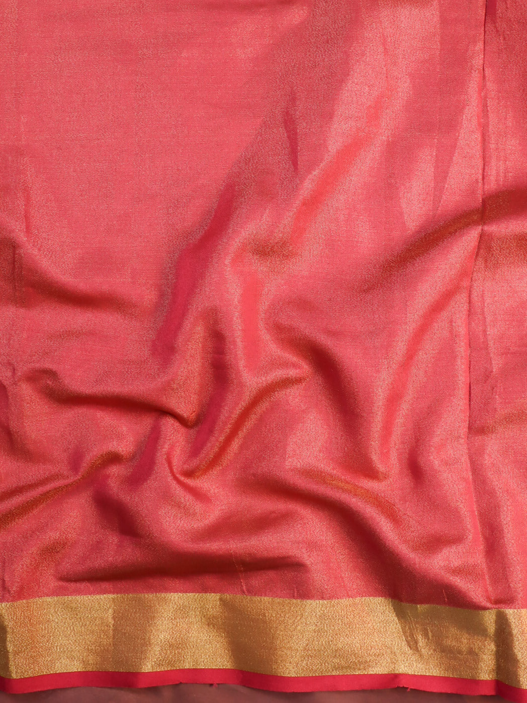 Banarasee Linen By Tissue Metallic Shine Saree With Mirror Work-Purple & Pink