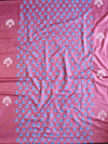 Handloom Block Printed Cotton Silk Salwar Kameez Dupatta Set-Onion Pink