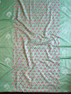 Handloom Block Printed Cotton Silk Salwar Kameez Dupatta Set-Light Green