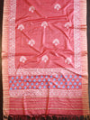 Handloom Block Printed Cotton Silk Salwar Kameez Dupatta Set-Pink