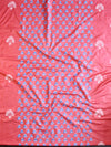 Handloom Block Printed Cotton Silk Salwar Kameez Dupatta Set-Pink