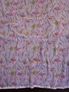 Banarasee Handwoven Faux Georgette Saree With Ikkat Print Design-Light Pink