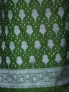 Banarasee Faux Georgette Zari Work Salwar Kameez Fabric With Dupatta Set-Leaf Green