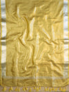 Banarasee Yoke Neck Design Tissue Salwar Kameez Fabric With Dupatta Set-Yellow
