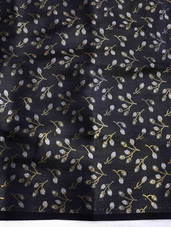 Banarasee Handloom Chanderi Cotton Saree With Buta Besign & Lace-Peachy Pink