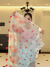 Banarasee Organza Mix Saree With Hand Embroidered Buta Work & Pallu-Pastel Blue