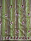Banarasee Chanderi Cotton Embroidered Salwar Kameez With Dupatta Set-Green