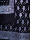 Banarasee Faux Georgette Zari Work Salwar Kameez Fabric With Dupatta Set-Black