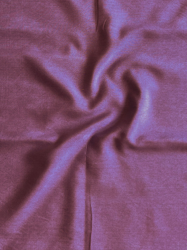 Banarasee Chanderi Silk Zari Buti Salwar Kameez With Patola Dupatta-Plum