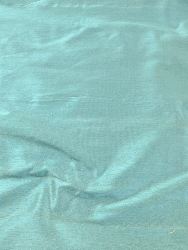 Banarasee Semi Katan Zari Work Salwar Kameez Fabric With Dupatta Set-Aqua Blue (Dual Tone)
