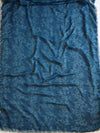 Banarasee Chiffon Bandhani Print Saree & Hand Work With Contrast Blouse-Teal Blue