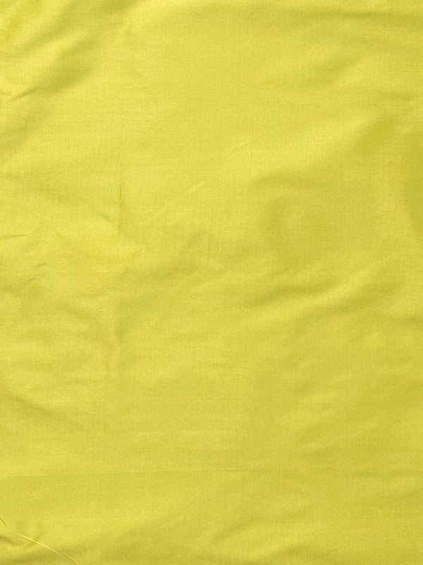 Banarasee Chanderi Cotton Salwar Kameez Fabric With Antique Zari & Contrast Dupatta-Green & Yellow