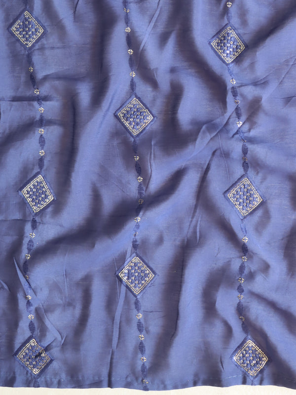 Banarasee Chiffon Bandhani Print Saree With Hand Work-Lilac